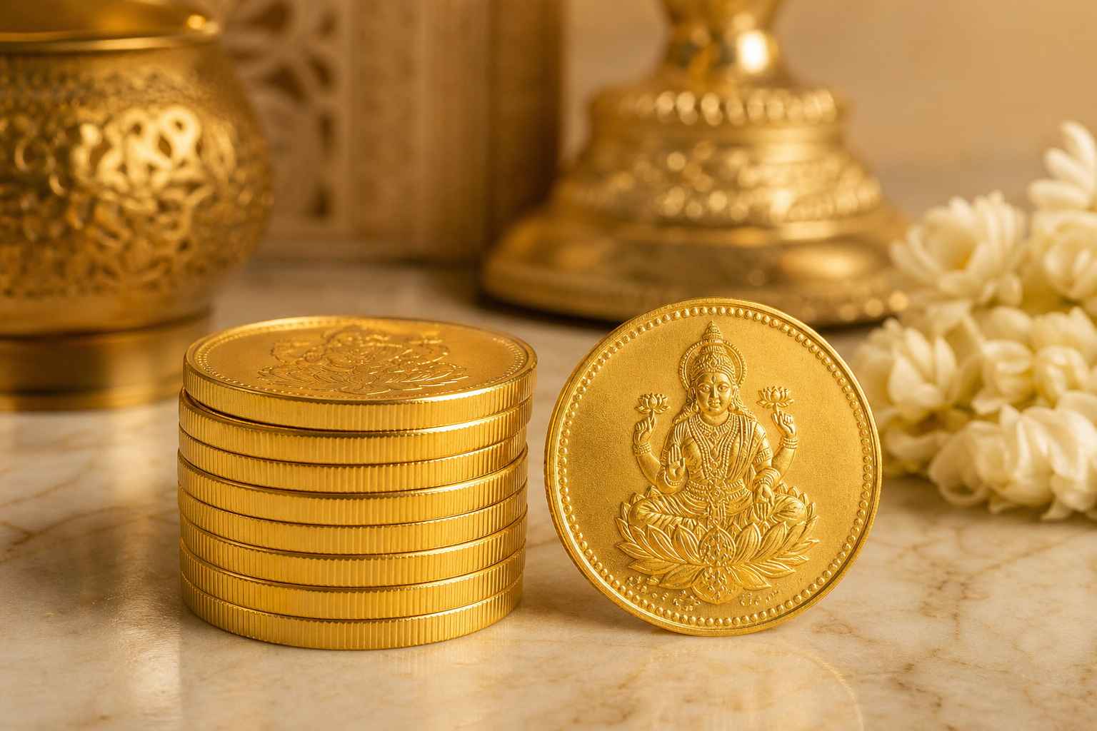 22KT Gold Coin — Lakshmi